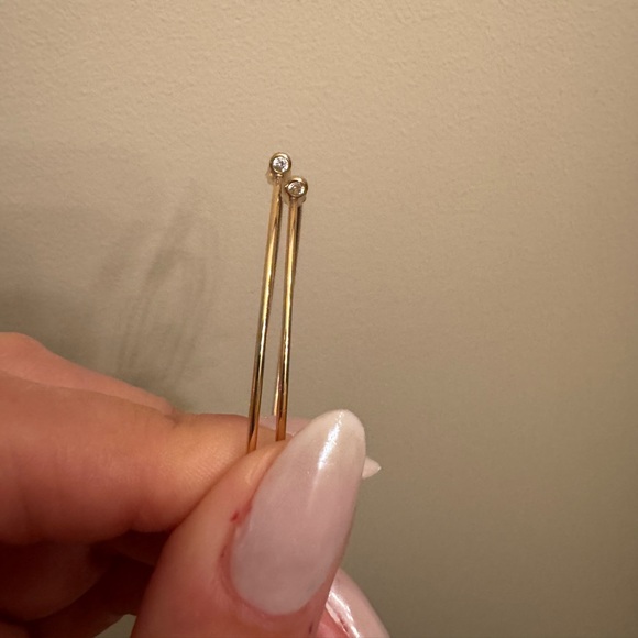 Tiffany & Co Elsa Peretti Diamond Hoop Earring - Picture 9 of 11